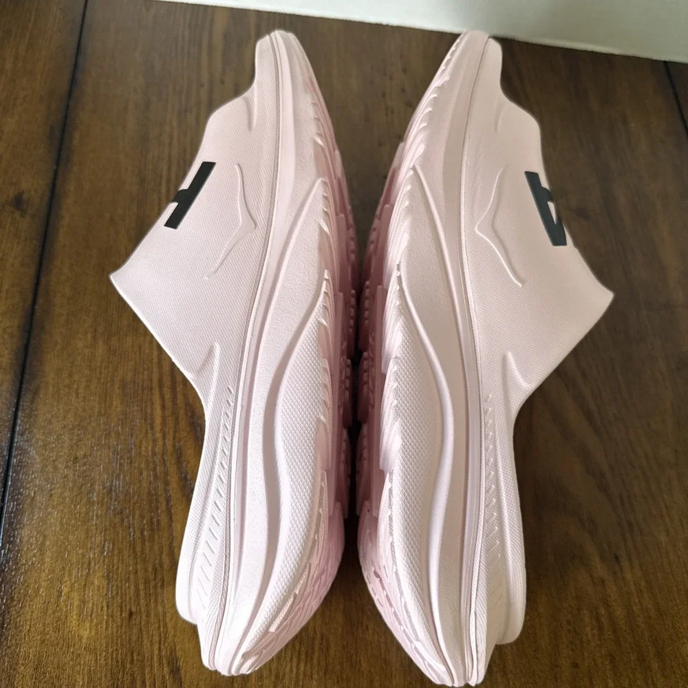 HOKA ONE ONE Ora Recovery Slide Pink Black Sport Sandals Unisex Sz M11 W13 NWOB